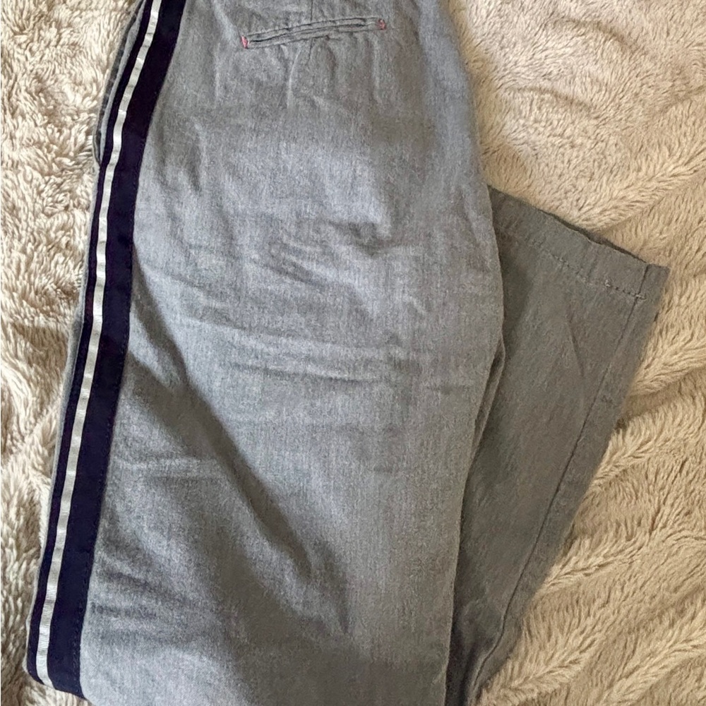 Maurizio Massimino Italian Trousers with Black Tuxedo Stripe - RARE!